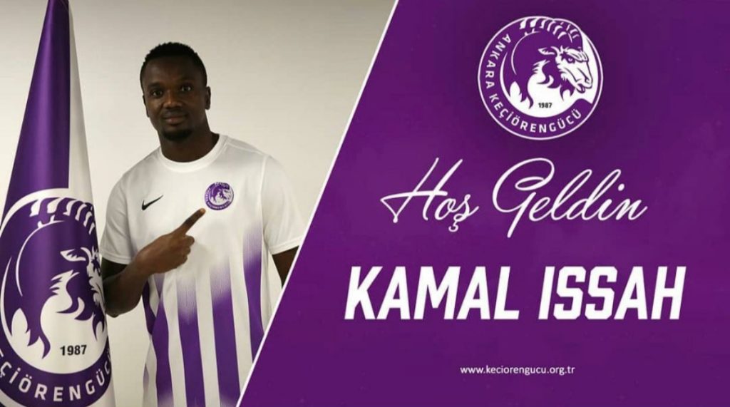 Ghanaian midfielder Kamal Issah joins Turkish club Ankara Keçiorengucu