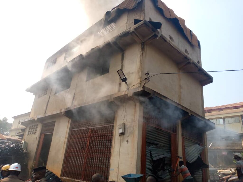 Firefighter injured, spare parts destroyed in Suame market blaze