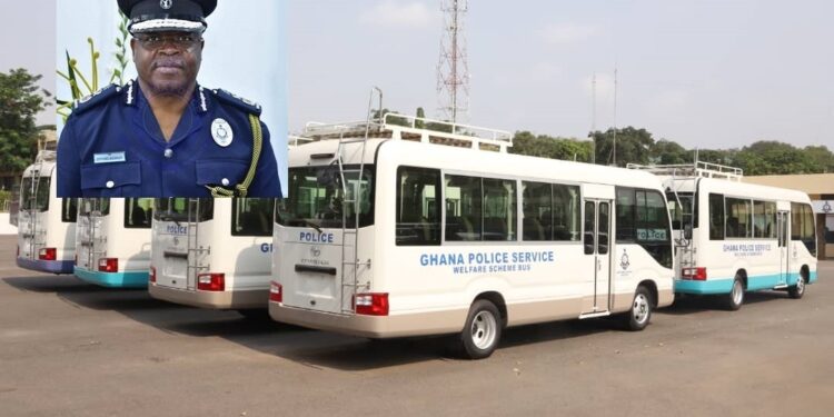 Police personnel heap praises on IGP for procuring historic 18 brand new welfare buses