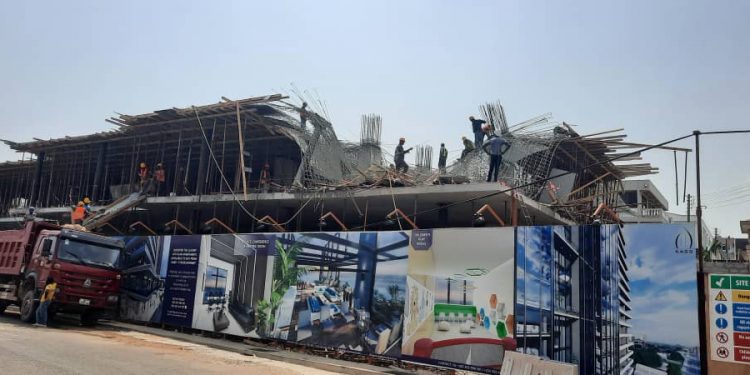 Workers injured as 22-storey building under construction collapses at Airport