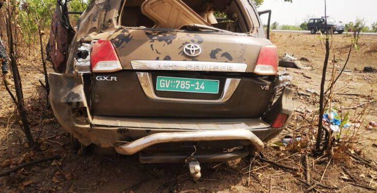 Driver killed, 2 KNUST Lecturers In Critical Condition On Buipe-Tamale Highway Accident