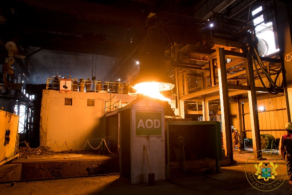 1D1F: Akufo-Addo inaugurates Steel Plant at Prampram