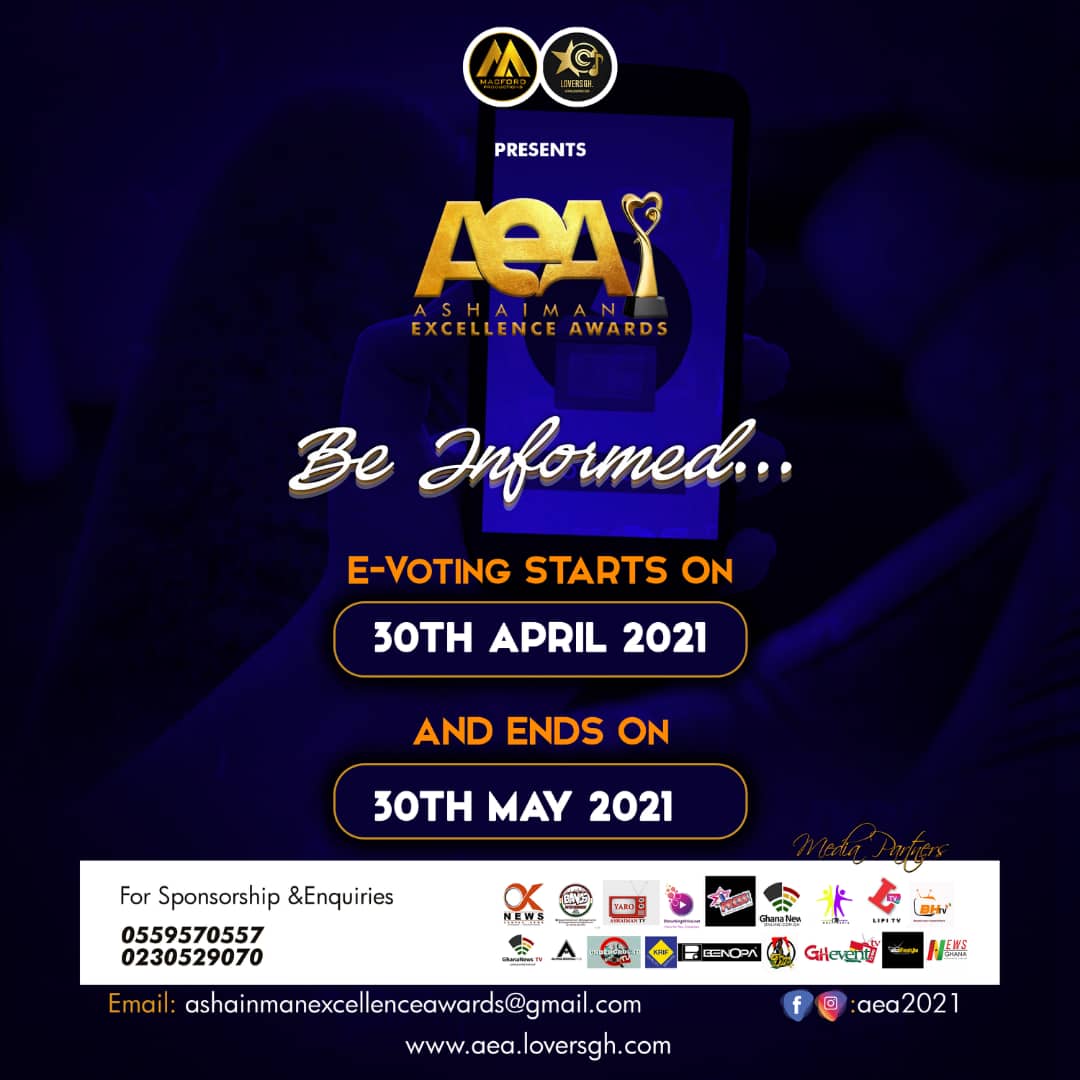 Ashaiman Excellence Awards #Aea21 announces first badge of Nominees