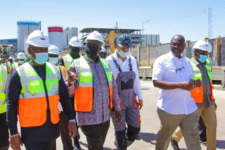 Alan Kyeremateng visits Ibrahim Mahama's Dzata Cement Factory