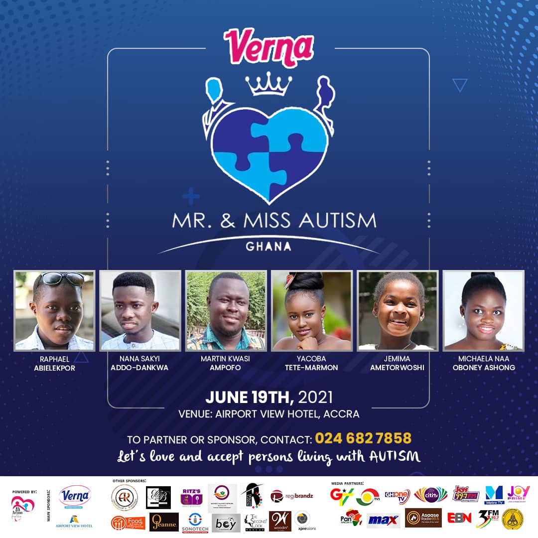 All set for Verna Mr & Miss Autism Ghana 2021 (Different, Not Less)