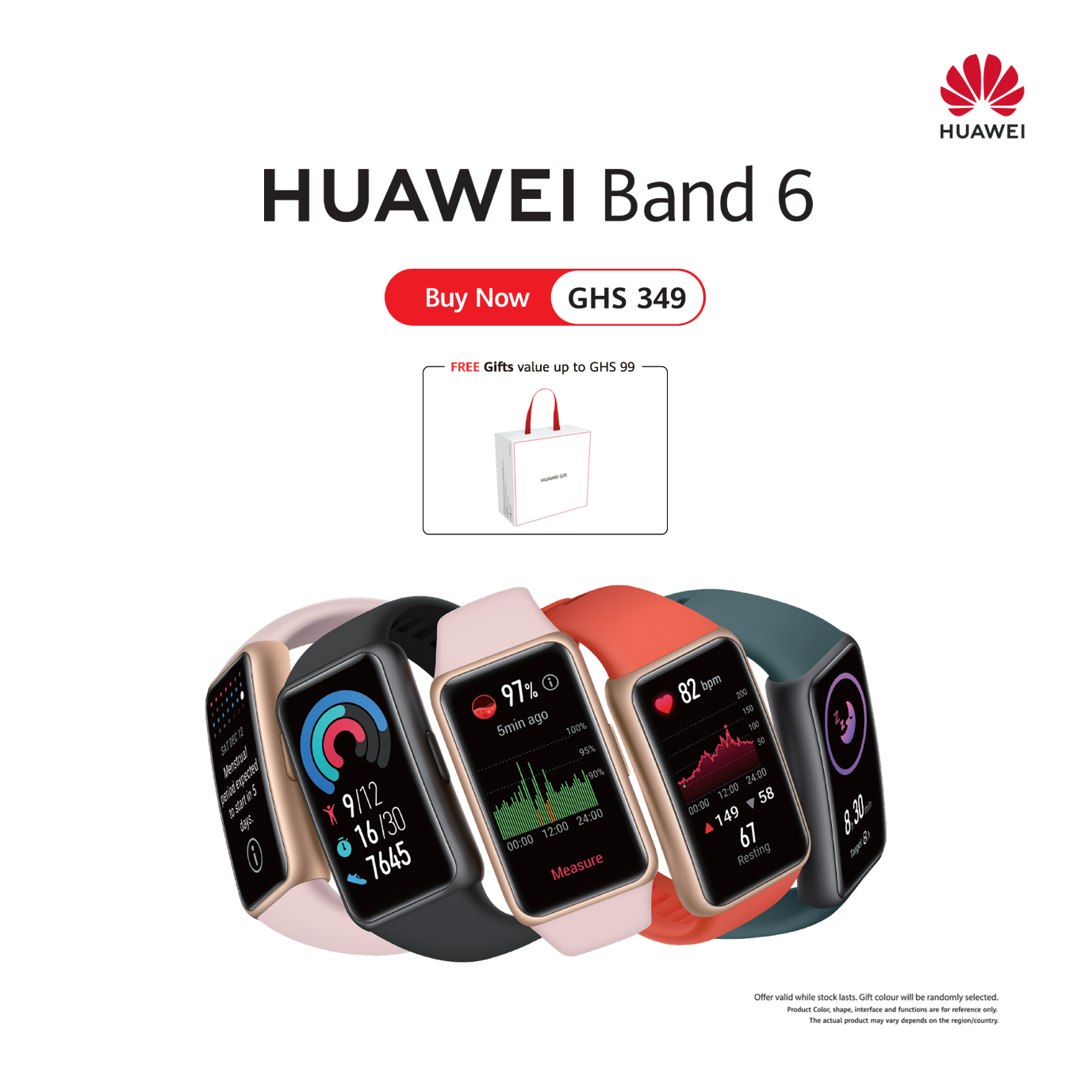 Huawei's all new smart band, Huawei Band 6 brings together Key smartwatch features and doesn’t break the bank!