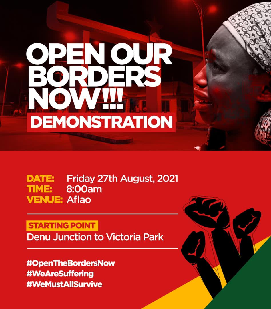 All is set for the “Open Our Borders Now” Demonstration on Friday