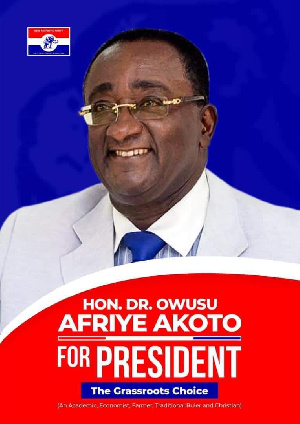 I will declare my Presidential Ambition in 2021 - Owusu Akoto Afriyie