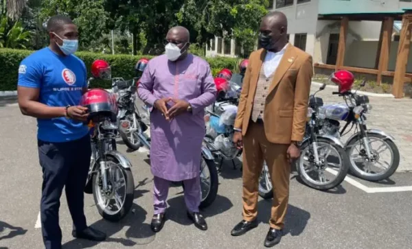 E/R Assembly members receive motorbikes