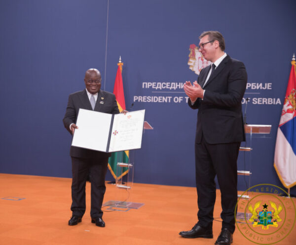 Akufo-Addo receives Serbia’as highest national award