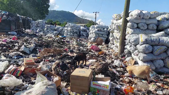 Volta Region: Refuse dumping site at Dzemeni, now an eyesore