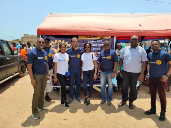 Rotary Club of Accra Adjiringanor supports 500 Children with Free Health Care