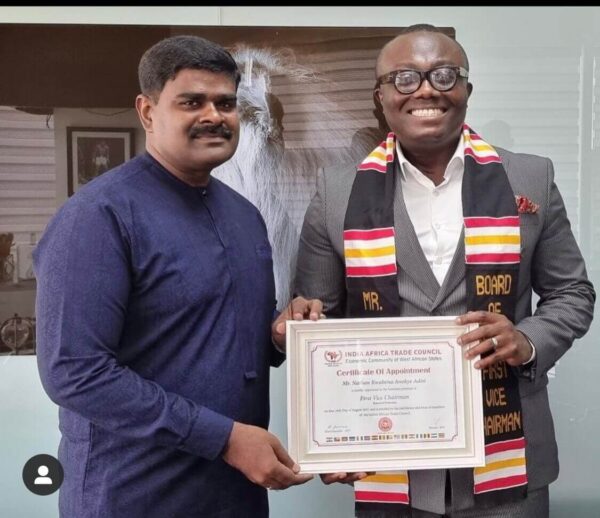 Bola Ray inducted as First Vice-Chair of India-Africa Trade Council