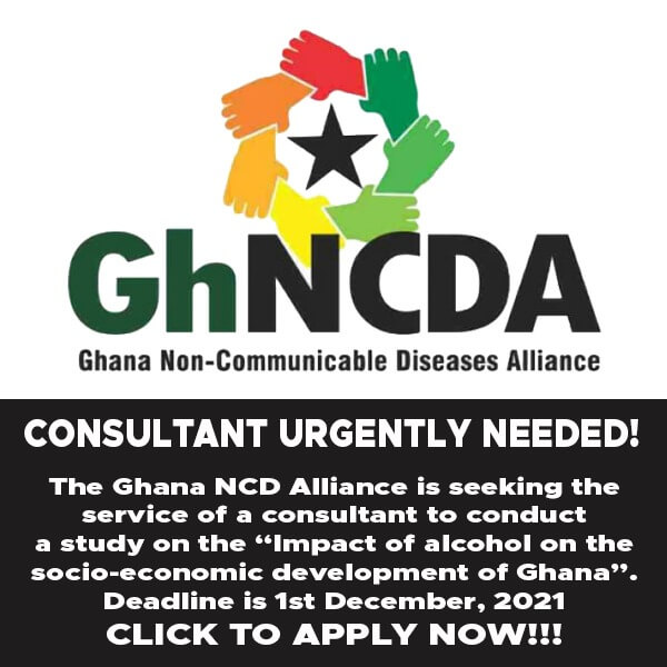 VACANCY: Consultant Urgently Needed at Ghana NCD Alliance (GhNCDA)