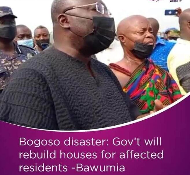 Bawumia assures Victims and Residents of Bogoso Explosion of new Houses