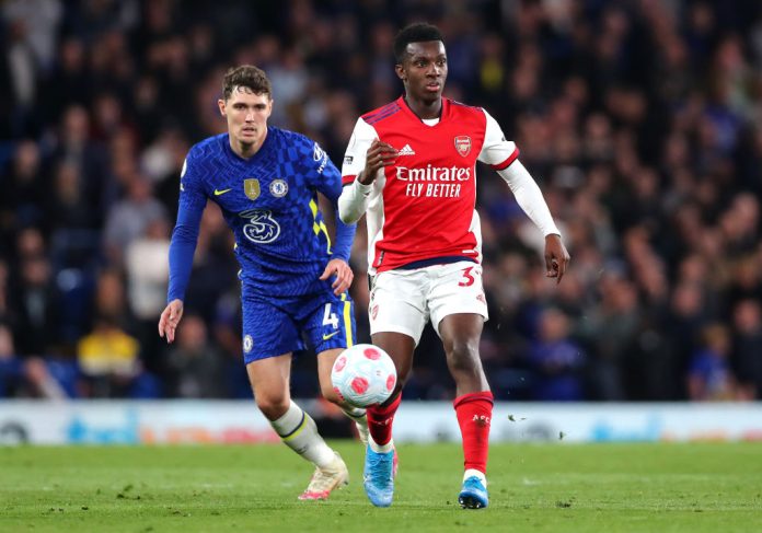 ‘POTENTIAL’ Black Stars striker Eddie Nketiah scores brace for Arsenal in Premier League against Chelsea