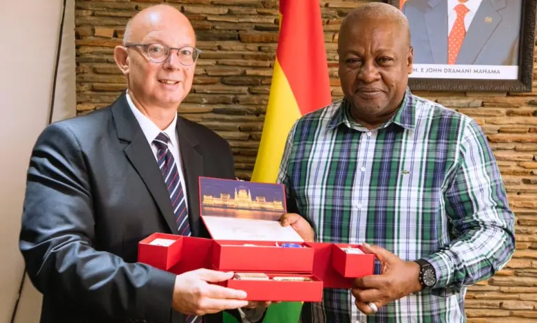 John Mahama receives new Hungarian ambassador to Ghana