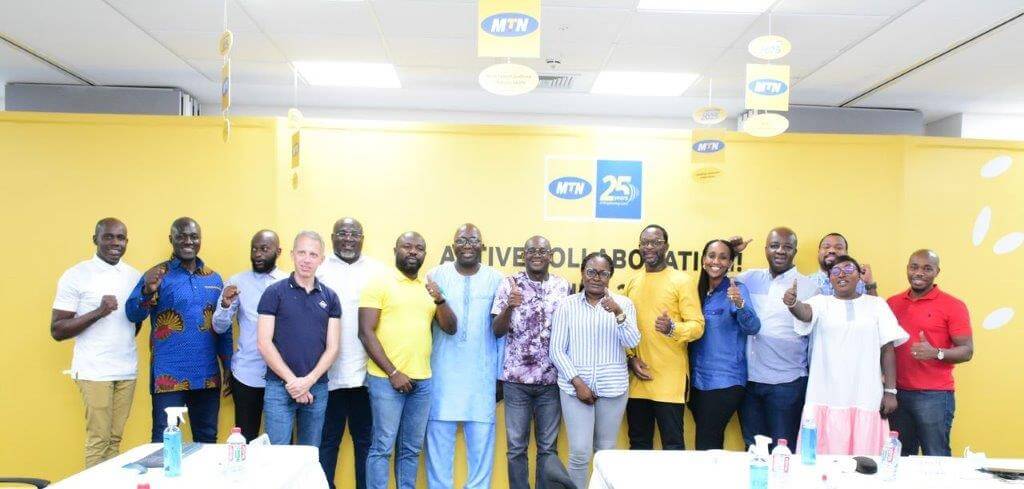 A visit by MTN Cote D'Ivoire Executives to MTN Ghana Service Center at Osu