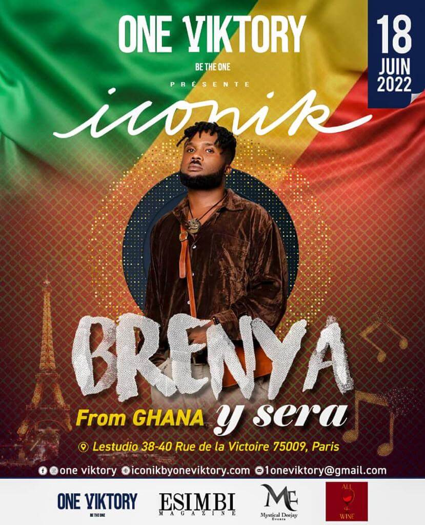 Brenya to represent Ghana at ‘Iconik By One Viktory’ show in France