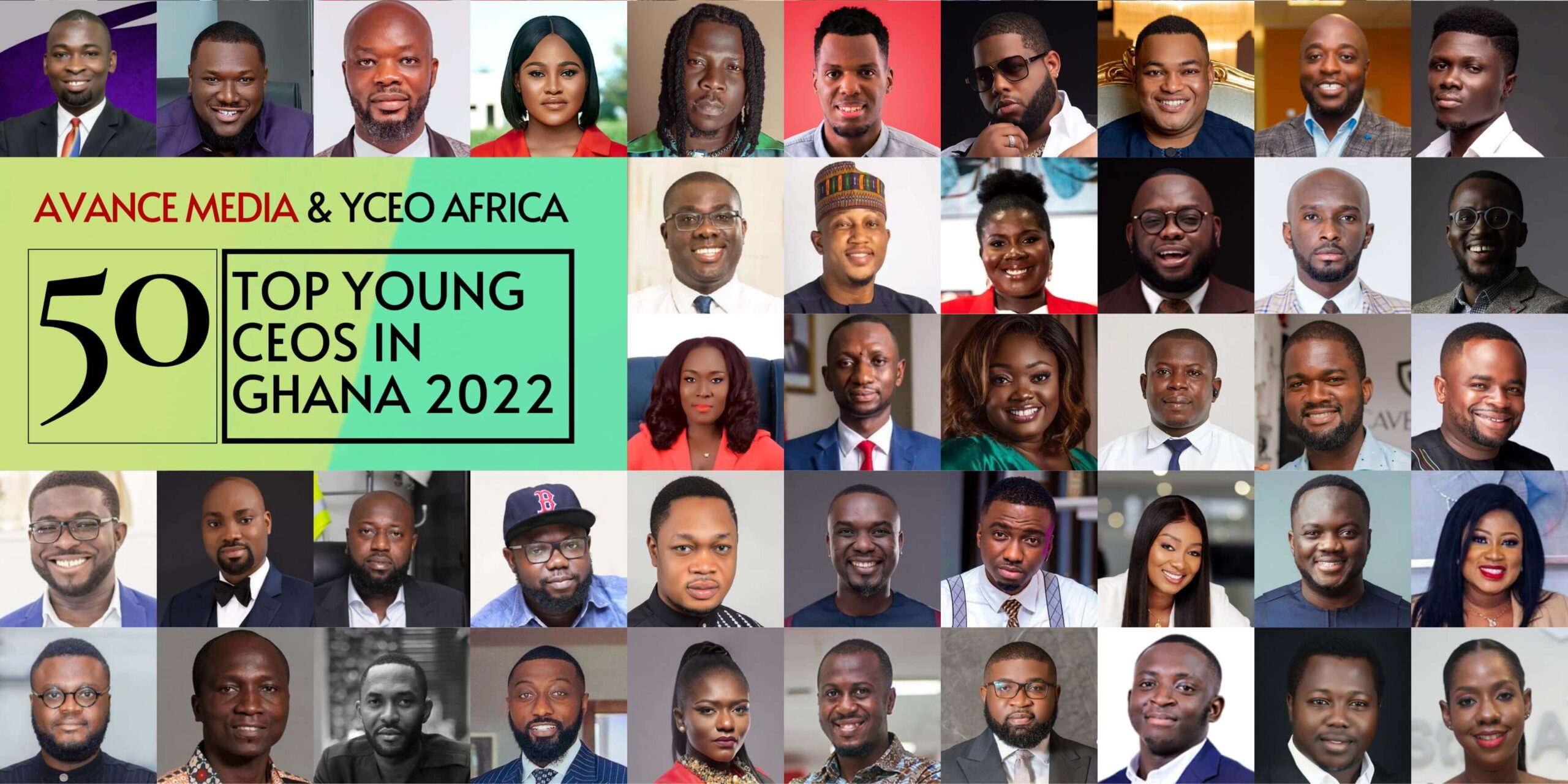 Stonebwoy, D Black, Dr. Kofi Amoa-Abban ranked among 2022 Top 50 Young CEOs in Ghana