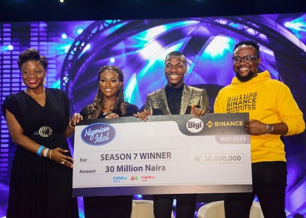 Nigerian Idol sponsor, Binance, speaks to top two contestants, Progress and Zodak