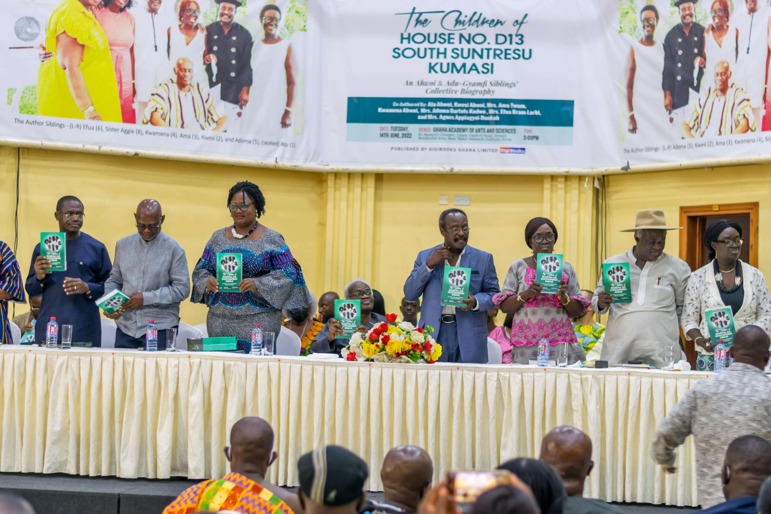 Ahwoi and Adu-Gyamfi siblings unveil collective biography titled ‘The Children of House No. D13 South Suntresu Kumasi’
