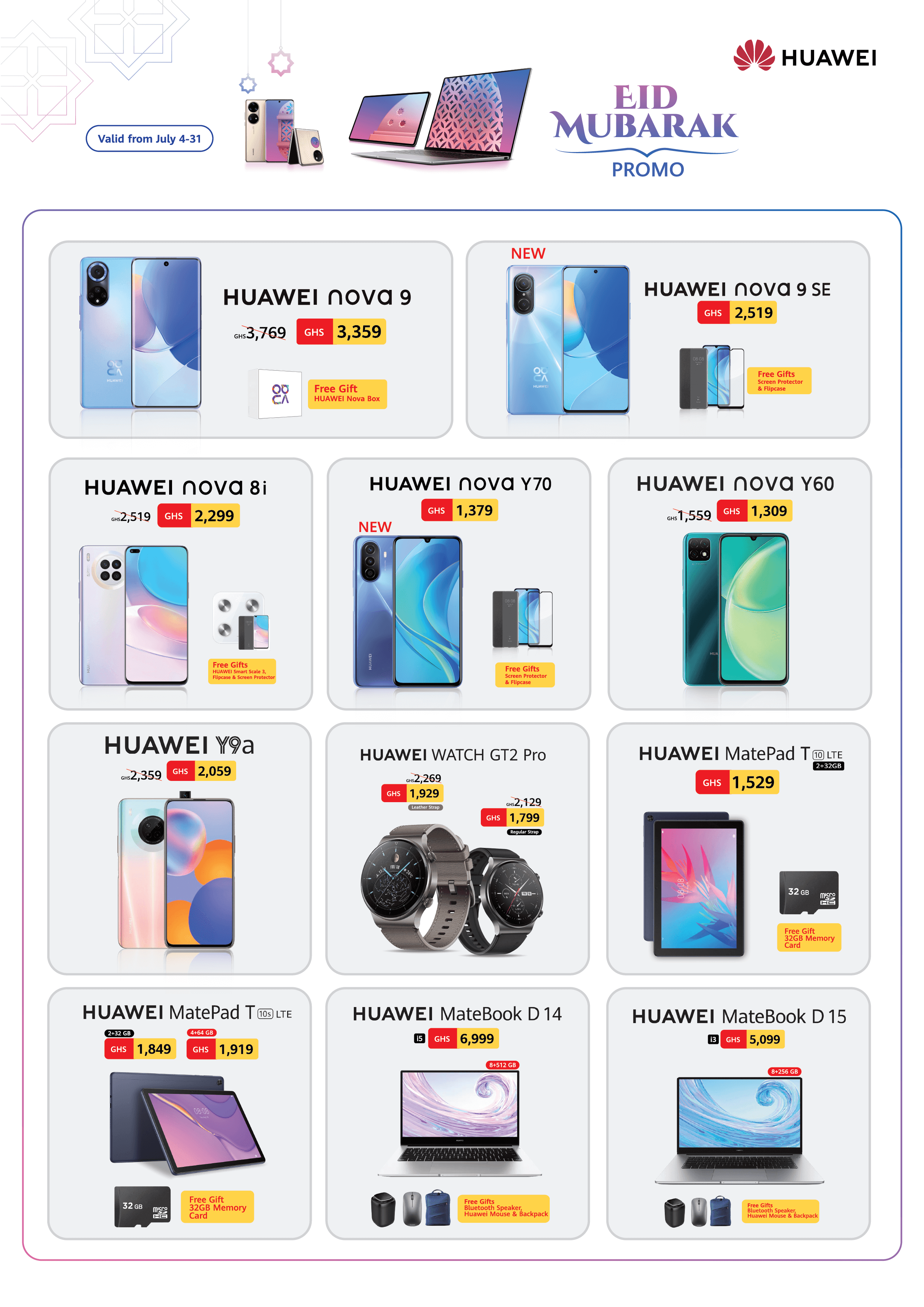 Get The Best Deals And Offers With Huawei This Eid