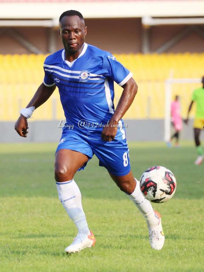 Ex-Ghana star Agyemang Badu plays first game for Olympics against Bechem United in GHALCA Top 6 opener