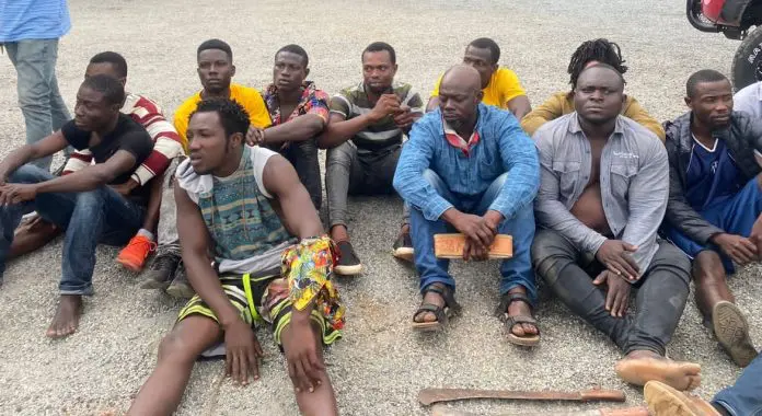 Ten suspected landguards arrested by Okyeman taskforce