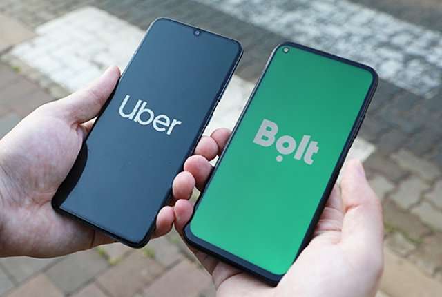 Uber and Bolt drivers on strike in SA