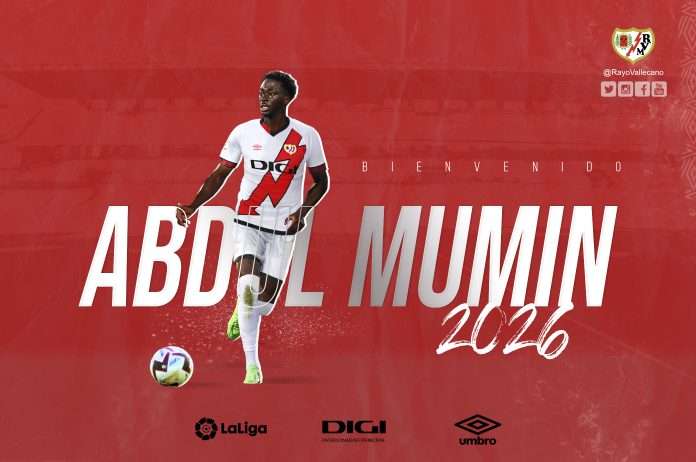 Black Stars defender Suleman Abdul Mumin, has completed his move to Spanish La Liga side Rayo Vallecano on transfer deadline day. The young defender has penned a four-year deal with the La Liga side which will stay him stay at the club until the end of the 2025/26 season. He joins them from Primeira Liga side, Vitoria SC, a club he’s been playing for for the past three seasons after leaving FC Nordsjaelland. A lot of teams were in contact to sign the Center-back but opted to switch to Spain to continue with his development. Mumin made 26 league appearances last season and kept six clean sheets. The defender also managed 1.3 interceptions per game and won 55% of his aerial duels per game. Valencia, Girona, Monaco and Lille were among the clubs pursuing the defender but Vallecano have moved quickly to wrap up his signature.