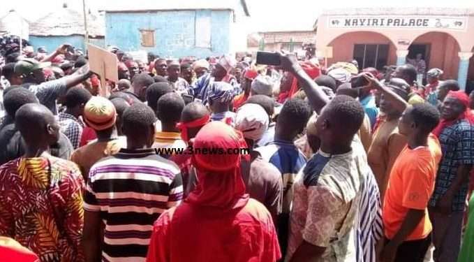 Mamprugu youth, chiefs march to demand justice & calmness in Bawku