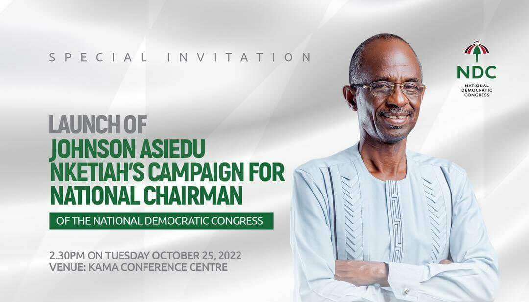 Race for NDC National Chairman: Asiedu Nketiah to officially launch his campaign on Tomorrow