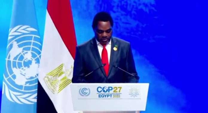Climate Change Partners Urged to Honour their Commitments – Zambian President at COP27