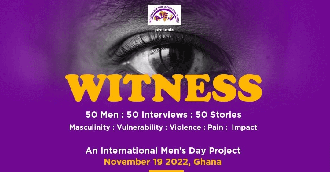 WITNESS: An International Men’s Day Project about Fifty Men, Fifty Stories, Fifty Interviews