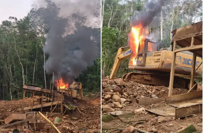 “The Commission has demobilised all equipment found in the forest reserve. The Commission is working with Operation Halt II to ensure no illegal mining activity takes place in the forest reserve.”