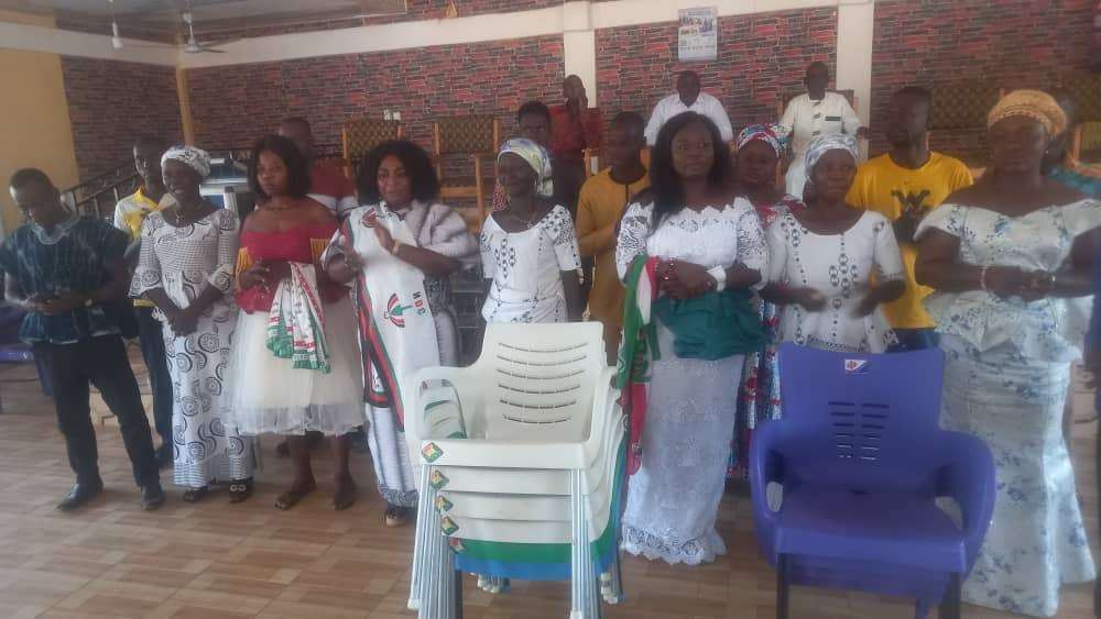 Oti Region: NDC Women Organizer worships with Abunyanya Church of Pentecost