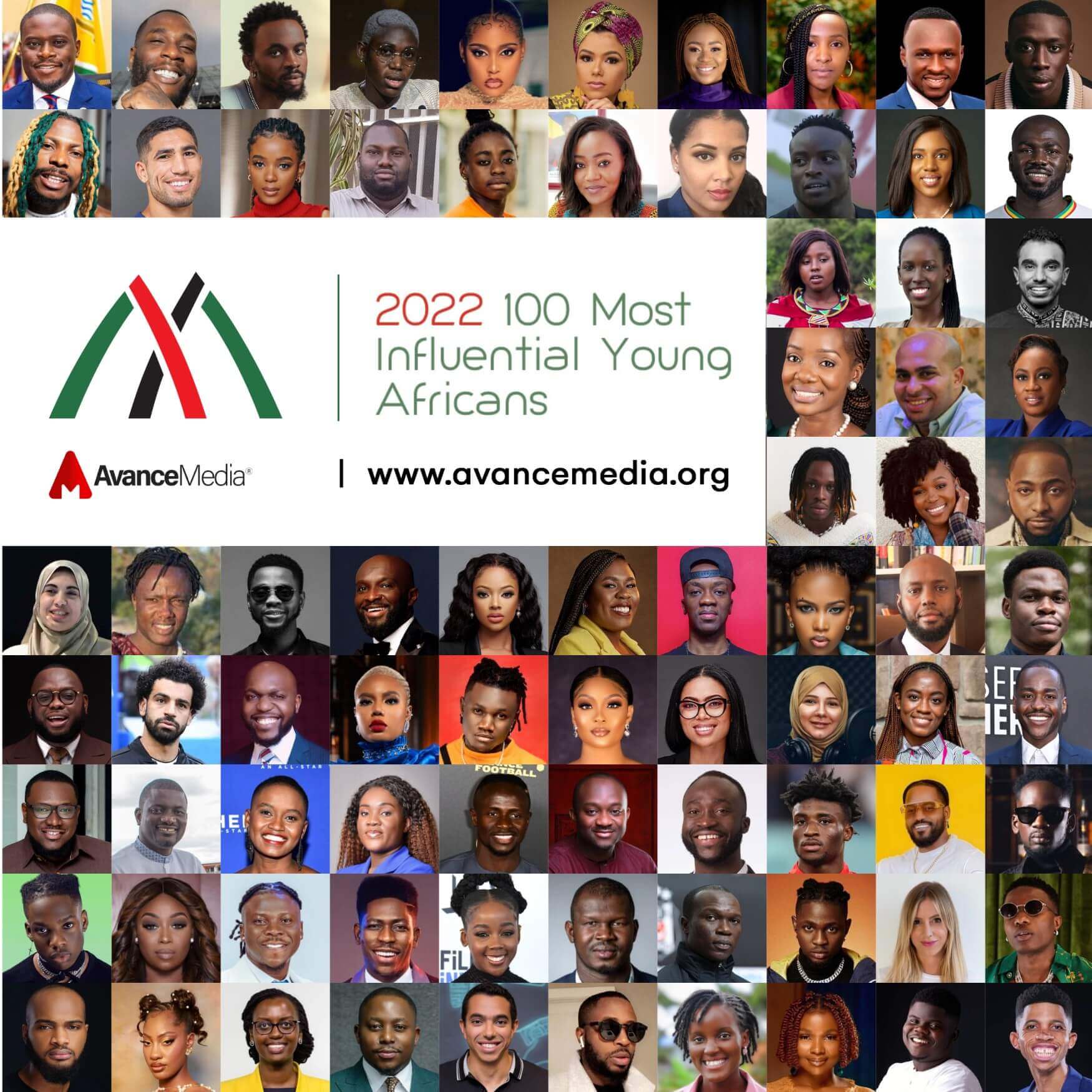 Avance Media Announces 2022's 100 Most Influential Young Africans