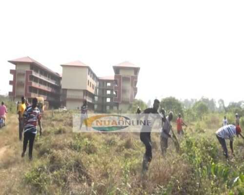 NDC faithful clear weeds over Mahama’s E-Block after being abandoned 7 years by the Akufo-Addo gov’t