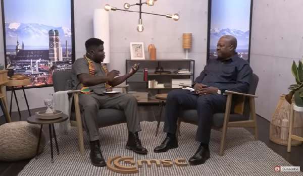 Munich: Akufo-Addo fails to show up for Interview, but Mahama saved the Day