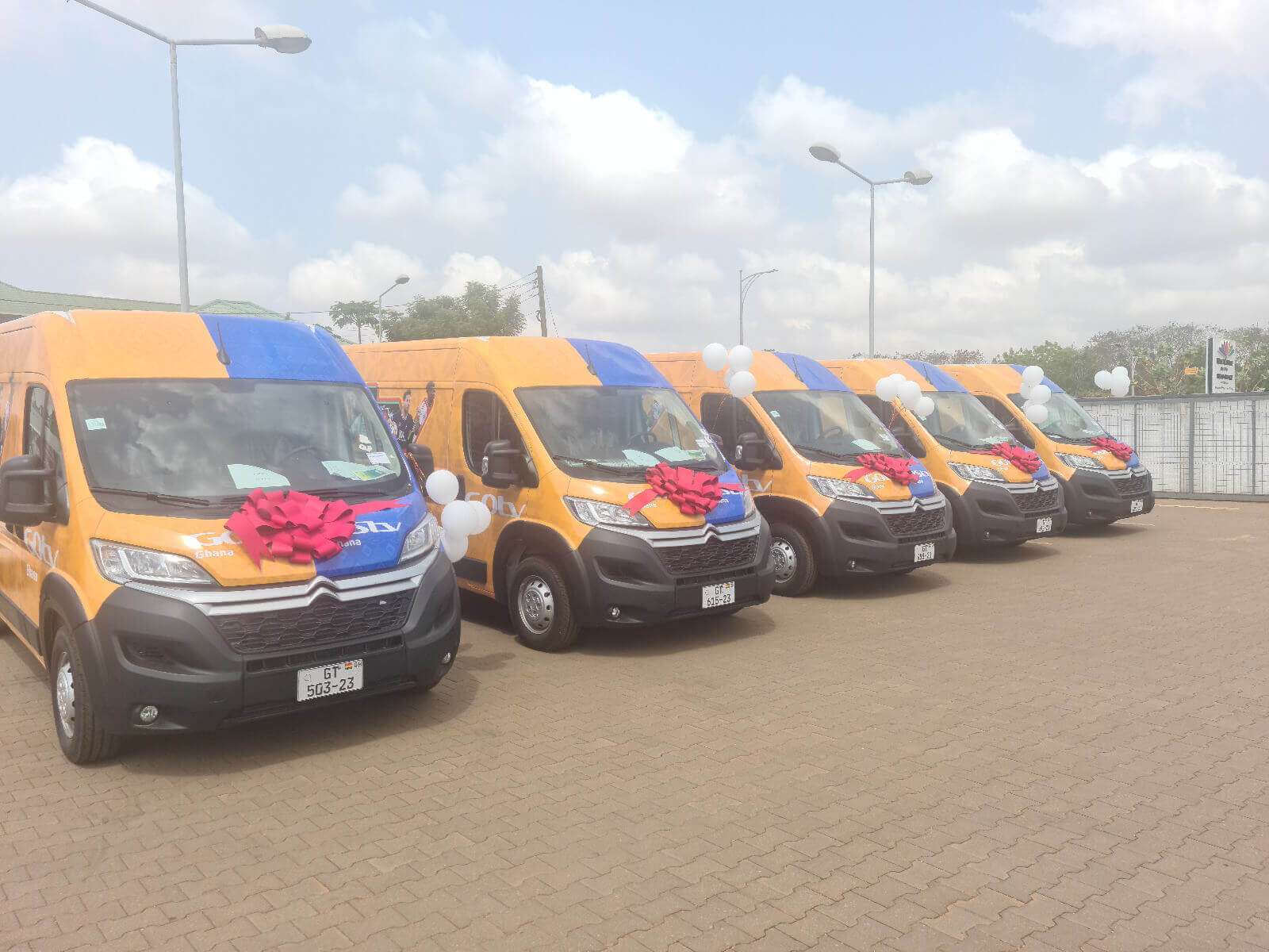 MultiChoice Ghana Presents Brand New Vans to Trade Partners