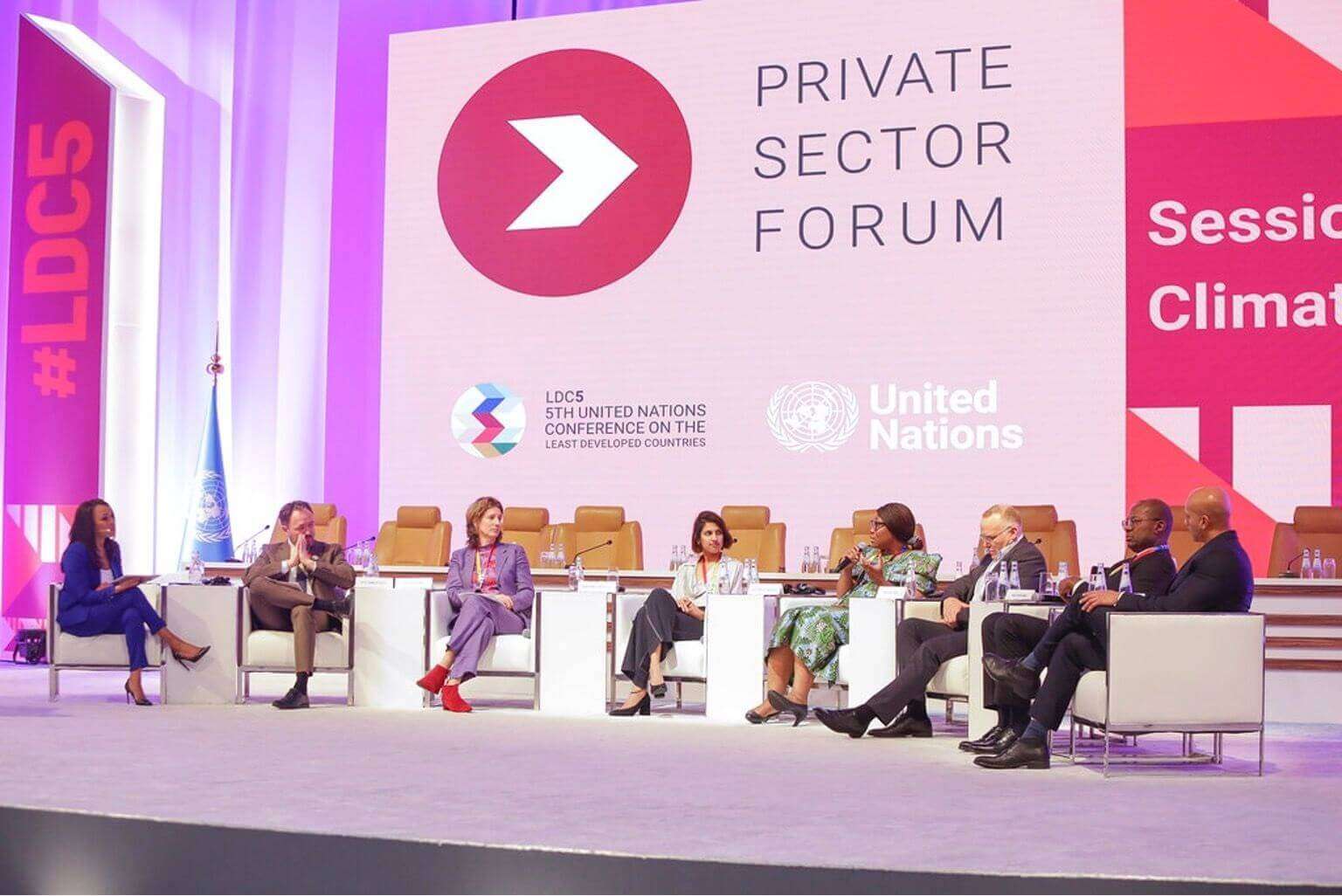 LDC 5th United Nations Conference in Doha: Delphine Traoré advocates for greater private sector engagement in achieving sustainable solutions for Africa's prosperity
