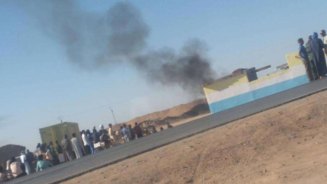Fuel station in Tindouf camp set ablaze; an indication of the continuing state of insecurity in the camp