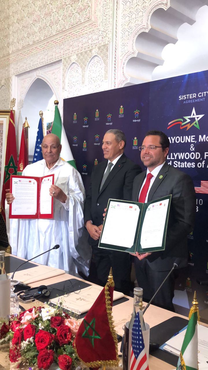 Laayoune, Florida's Hollywood Sign Twinning Agreement to Boost Cooperation
