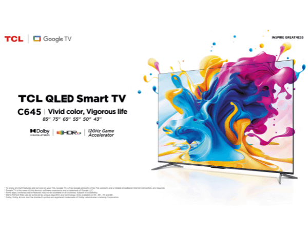 TCL launches its new C645 QLED TVs for exceptional colour performance and endless entertainment