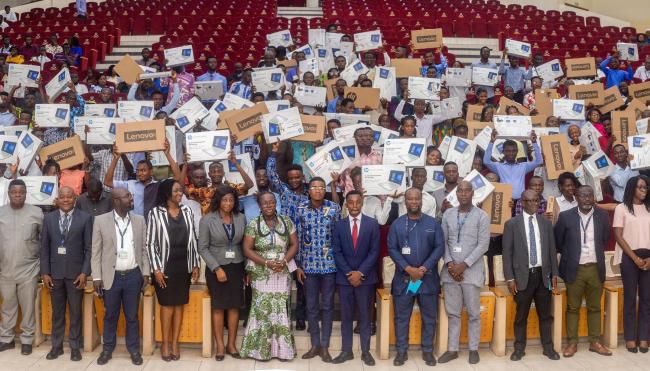 Over 400 students receive laptop from UG One Student-One Laptop initiative