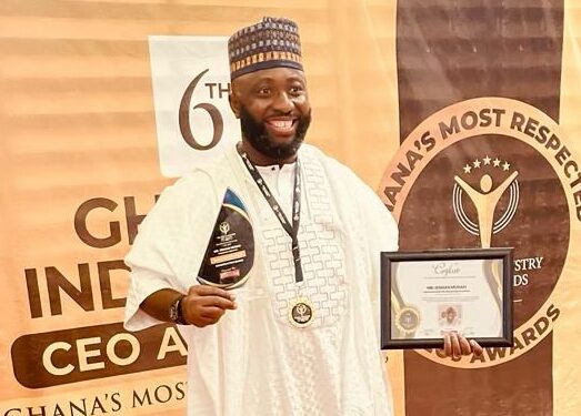 Osman Musah, Clinches Most Respected CEO Title at 6th Ghana Industry CEO Awards