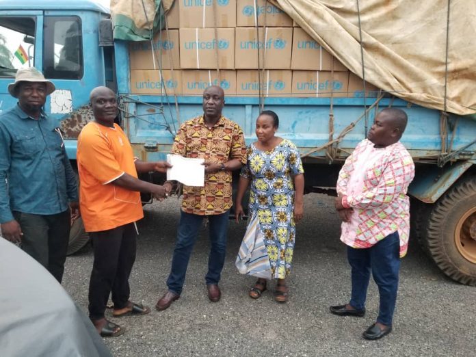 UNICEF donates relief items to flood victims of Tongu Districts