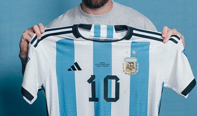 Messi’s World Cup shirt set to sell for £8m at auction, breaking Jordan’s record