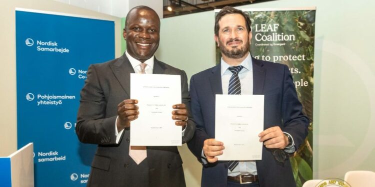 Ghana signs $50m emission reduction payment agreement with LEAF coalition